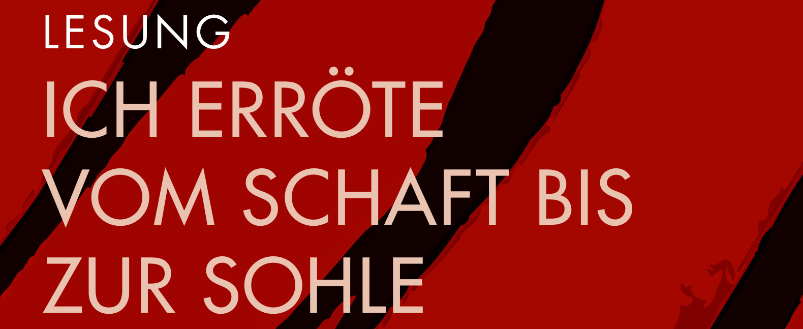 Bild Lesung Ich erröte vom Schaft bis zur Sohle