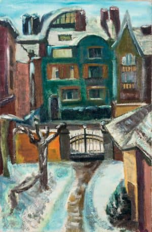 Blick von der Städelschule im Winter | um 1929