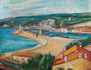 Cassis-sur-mer mit Leuchtturm | 1930