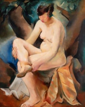 Weiblicher Akt nach dem Bade | 1927