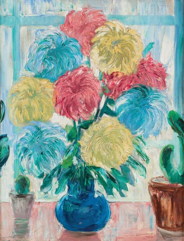 Chrysanthemen auf der Fensterbank | 1916