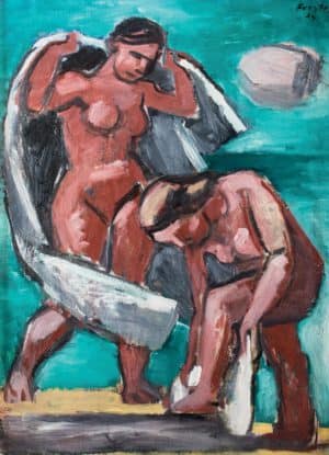 Badende Frauen am Strand | 1934