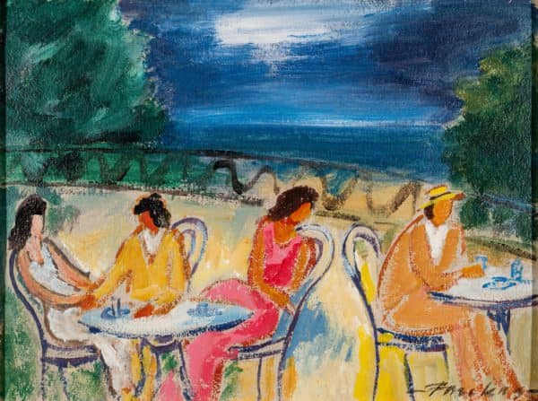 Personen auf der Sonnenterrasse | um 1930–1934