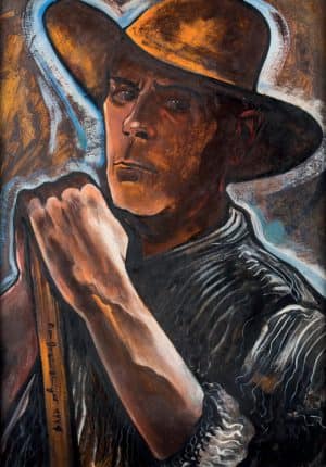 Männerporträt mit Hut | 1941