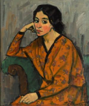 Dame mit aufgestütztem Arm | 1916