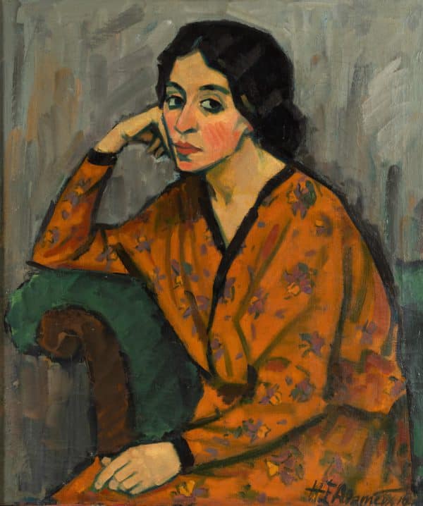 Dame mit aufgestütztem Arm | 1916