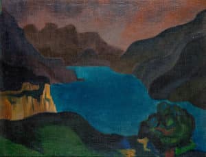 Gebirgslandschaft mit See  | o. D. 