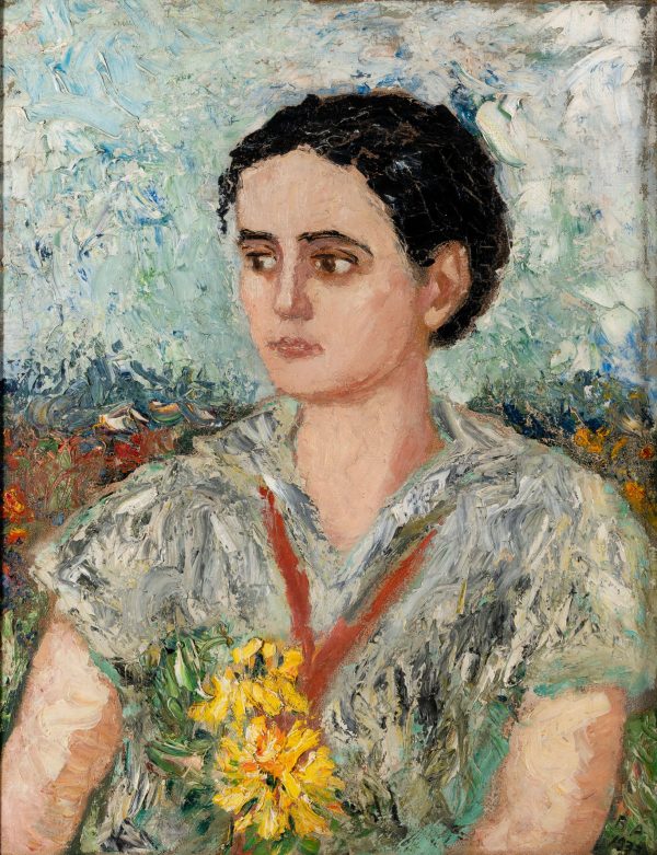 Junge Dame mit Blumenstrauß | 1933