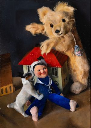 Stillleben mit Puppe und Bär | 1934
