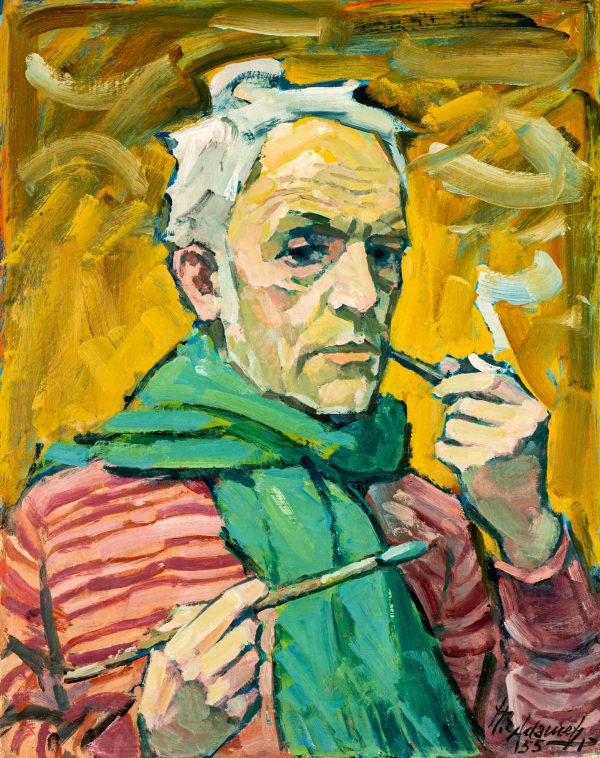 Selbstporträt mit Pfeife | 1955