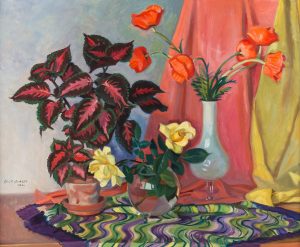 Stillleben mit Blumensträußen | 1962