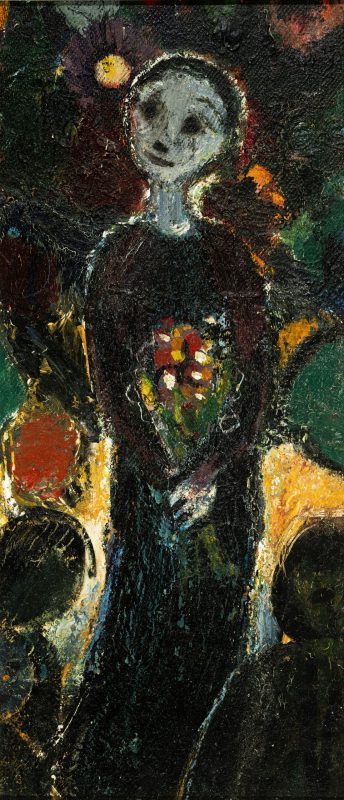 Mädchen mit Blumenstrauß | o. D.