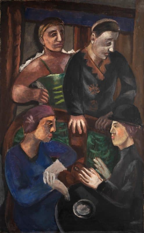 Vier Personen im Café | um 1928