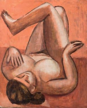 Mädchenakt II, mit gekreuzten Beinen | um 1930